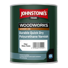 Johnstones Trade Durable Quick Dry Polyurethane Varnish Gloss
