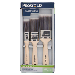 Pro Gold 3 Piece Synthetic Brush Set